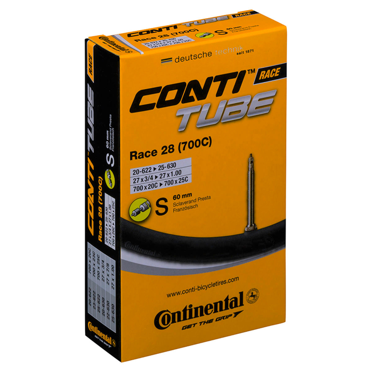 Continental Race Tube 700 X 20-25C (20-25X622-630)