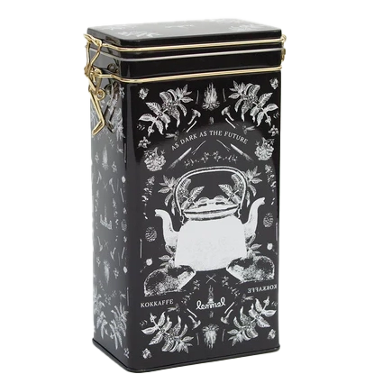 Lemmel Tin Box "Flat Earth" Kaffeburk